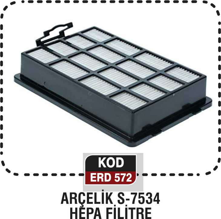 ARÇELİK S-7534 HEPA FİLİTRE ERD 572