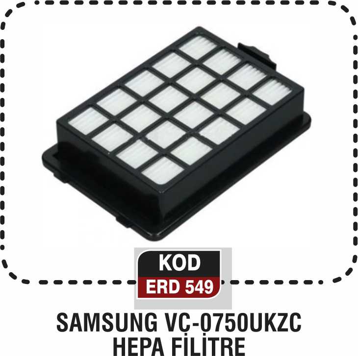 SAMSUNG VC-0750UKZC HEPA FİLİTRE ERD 549