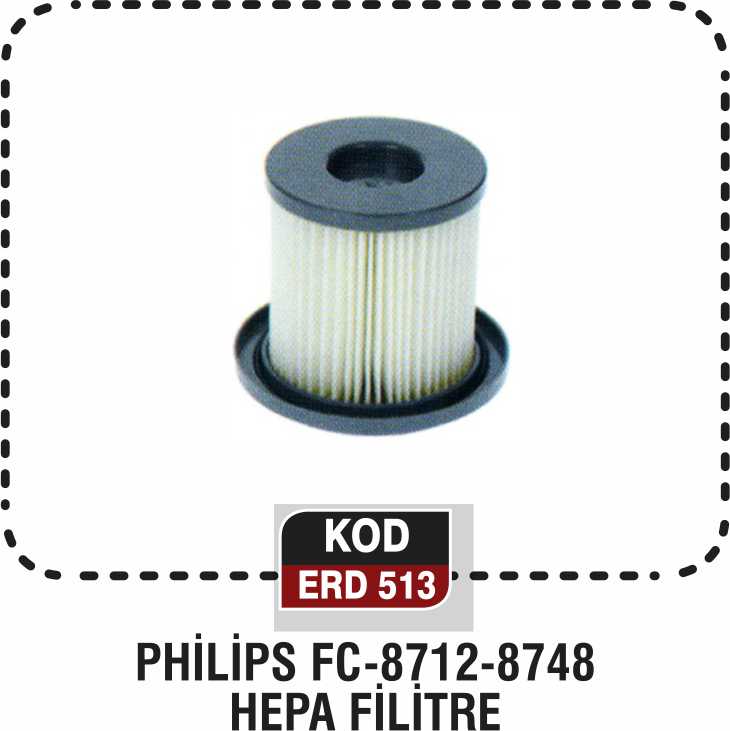 PHİLİPS FC-8712-8748 HEPA FİLTRE ERD 513