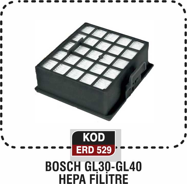 BOSCH GL30-GL40 HEPA FİLTRE ERD 529