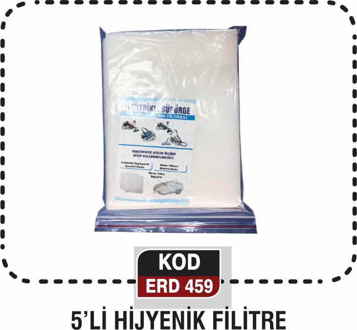 5'Lİ HİJYENİK FİLTRE ERD 459