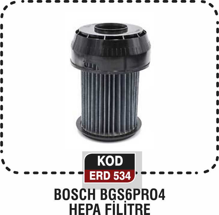 BOSCH BGS6PRO4 HEPA FİLTRE ERD 534