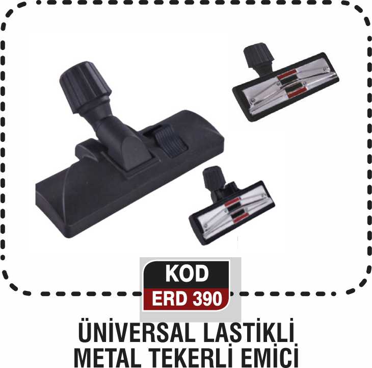 ÜNİVERSAL LASTİKLİ METAL TEKERLİ EMİCİ ERD 390