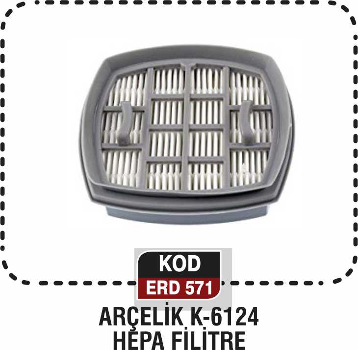 ARÇELİK K-6124 HEPA FİLİTRE ERD 571